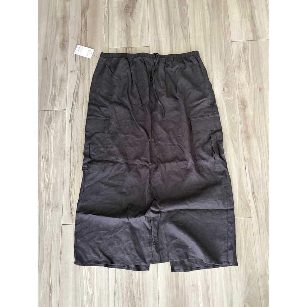 Sonoma Goods For Life Onyx Gem Cargo Midi Skirt Grey WS51Y115RS